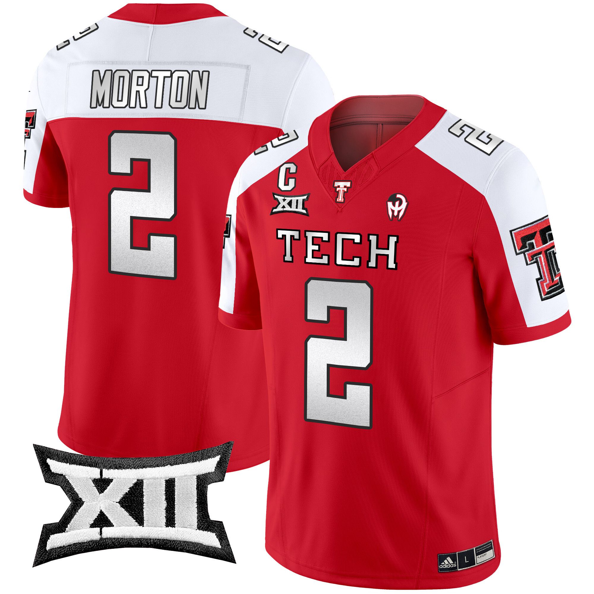 Men Texas Tech Red Raiders #2 Morton Red 2024 Patrick Mahomes Symbol Vapor Limited NCAA Jersey